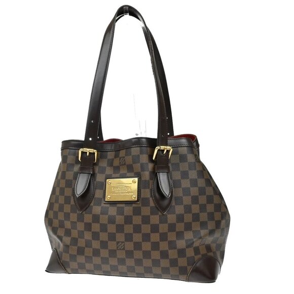 LOUIS VUITLOUIS VUITTON Hampstead MM Shoulder Bag Damier Leather - Picture 1 of 16